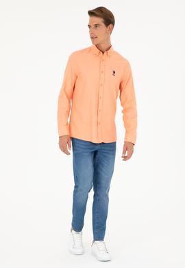 Erkek Somon Uzun Kollu Basic Gömlek - 50287805004