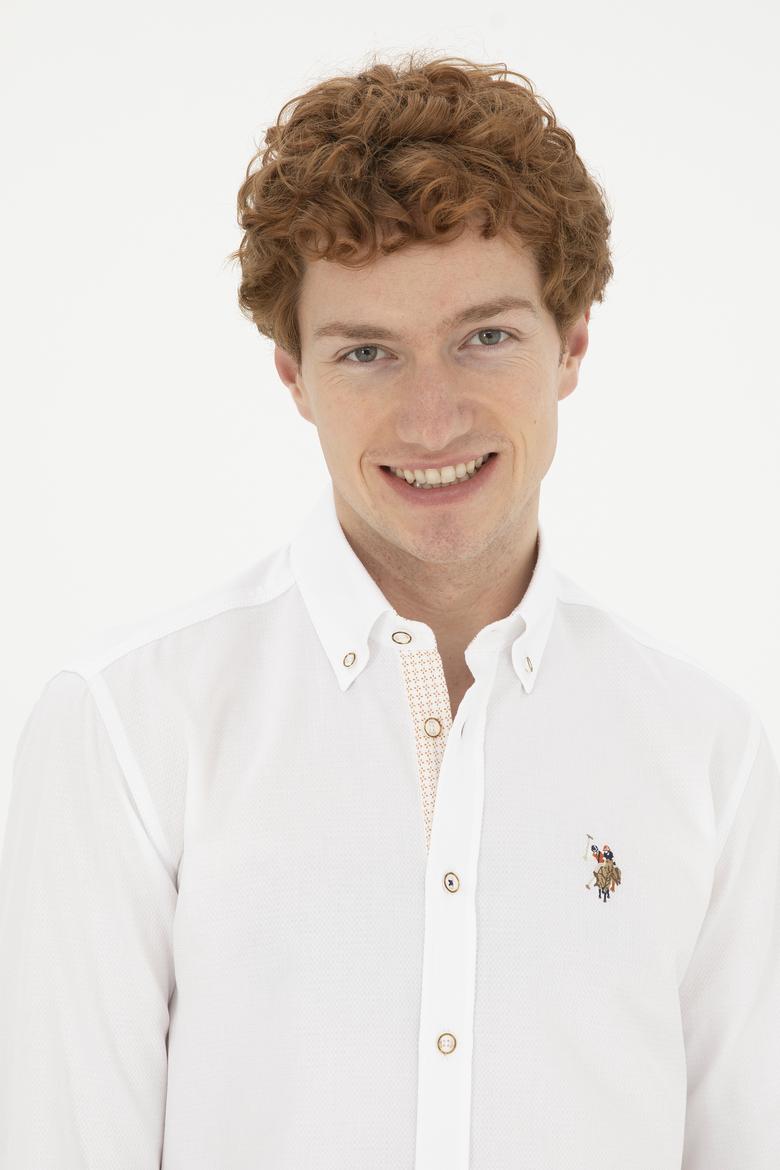 Erkek Beyaz Uzun Kollu Gömlek - 50288300006