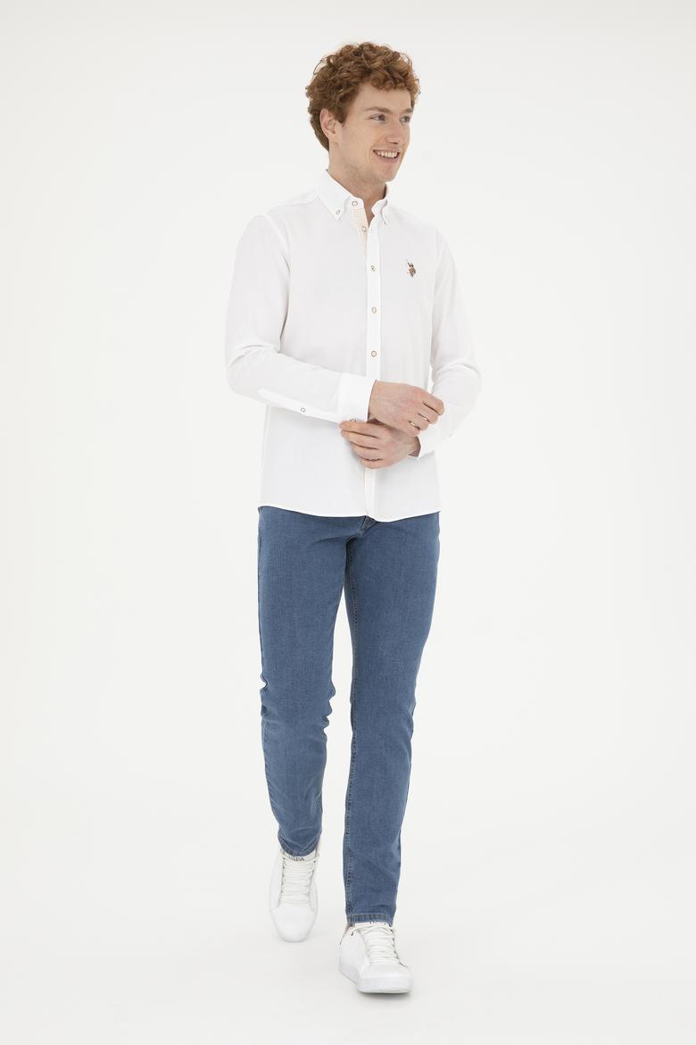 Erkek Beyaz Uzun Kollu Gömlek - 50288300006