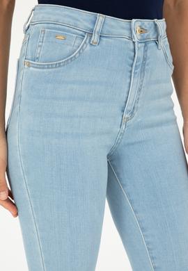 Kadın Açık Mavi Skinny High Waist Fit Jean Pantolon - 50280332011