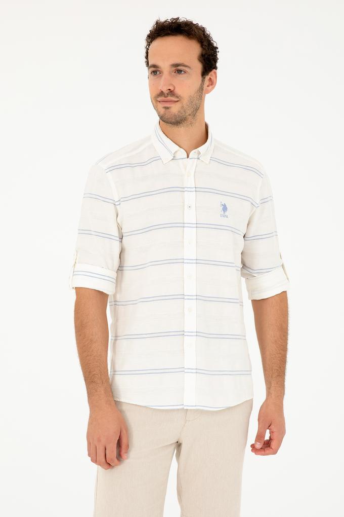 Erkek Açık Mavi Uzun Kollu Gömlek