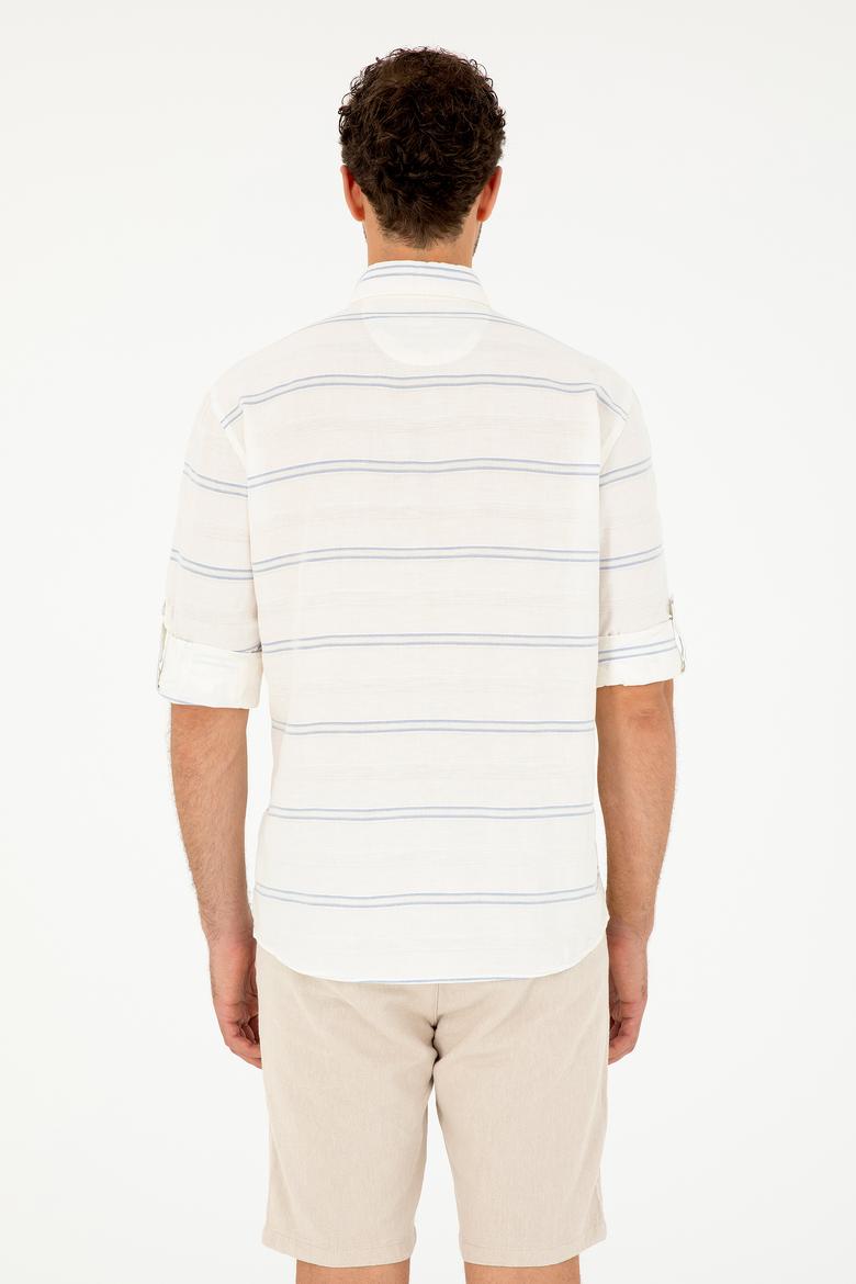 Erkek Açık Mavi Uzun Kollu Gömlek - 50282822006