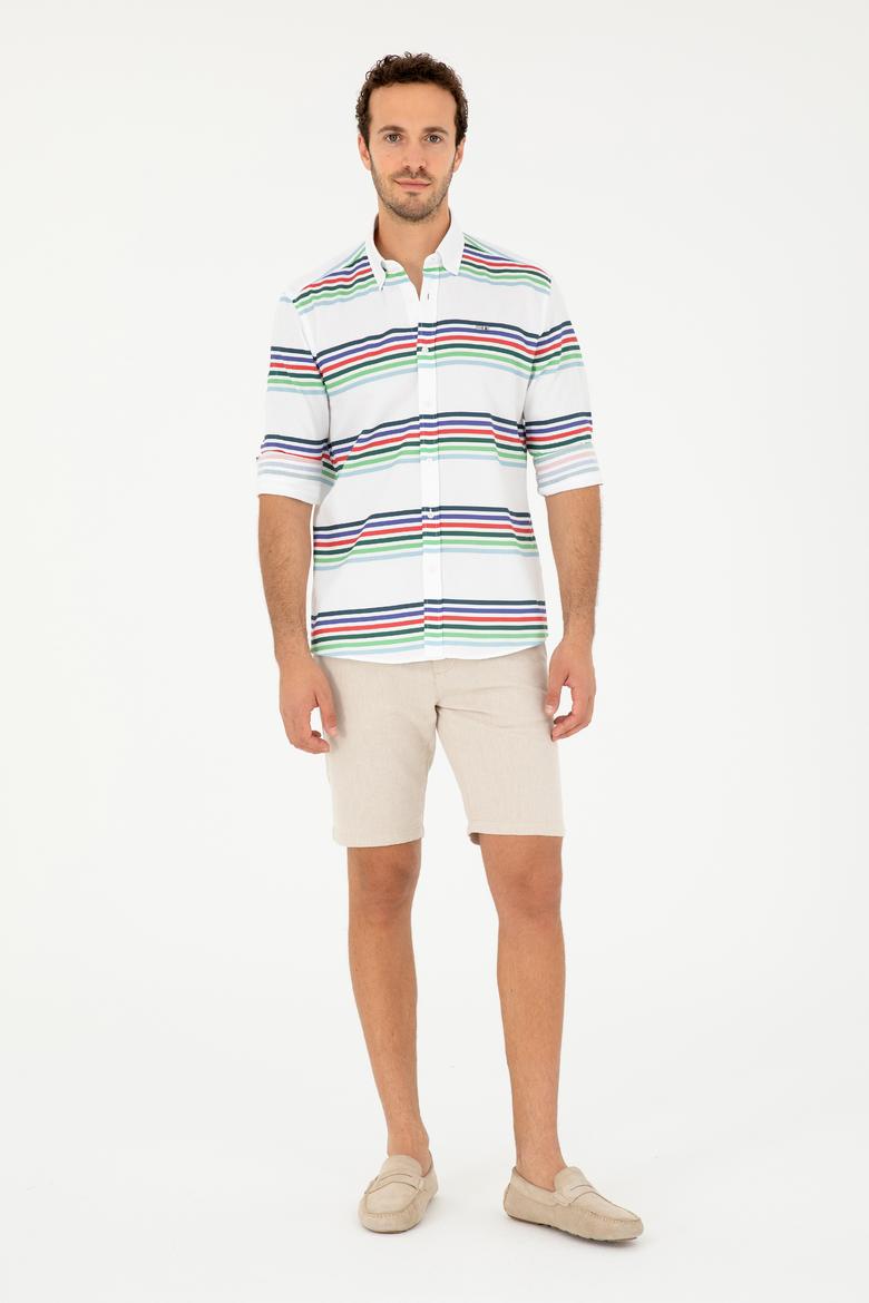 Erkek Lacivert Uzun Kollu Gömlek - 50282863005