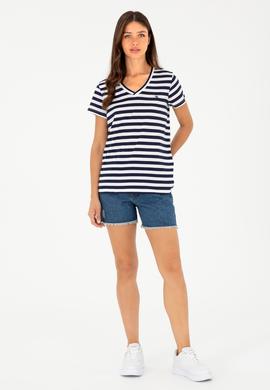 Kadın Mavi Jean Şort - 50283841006