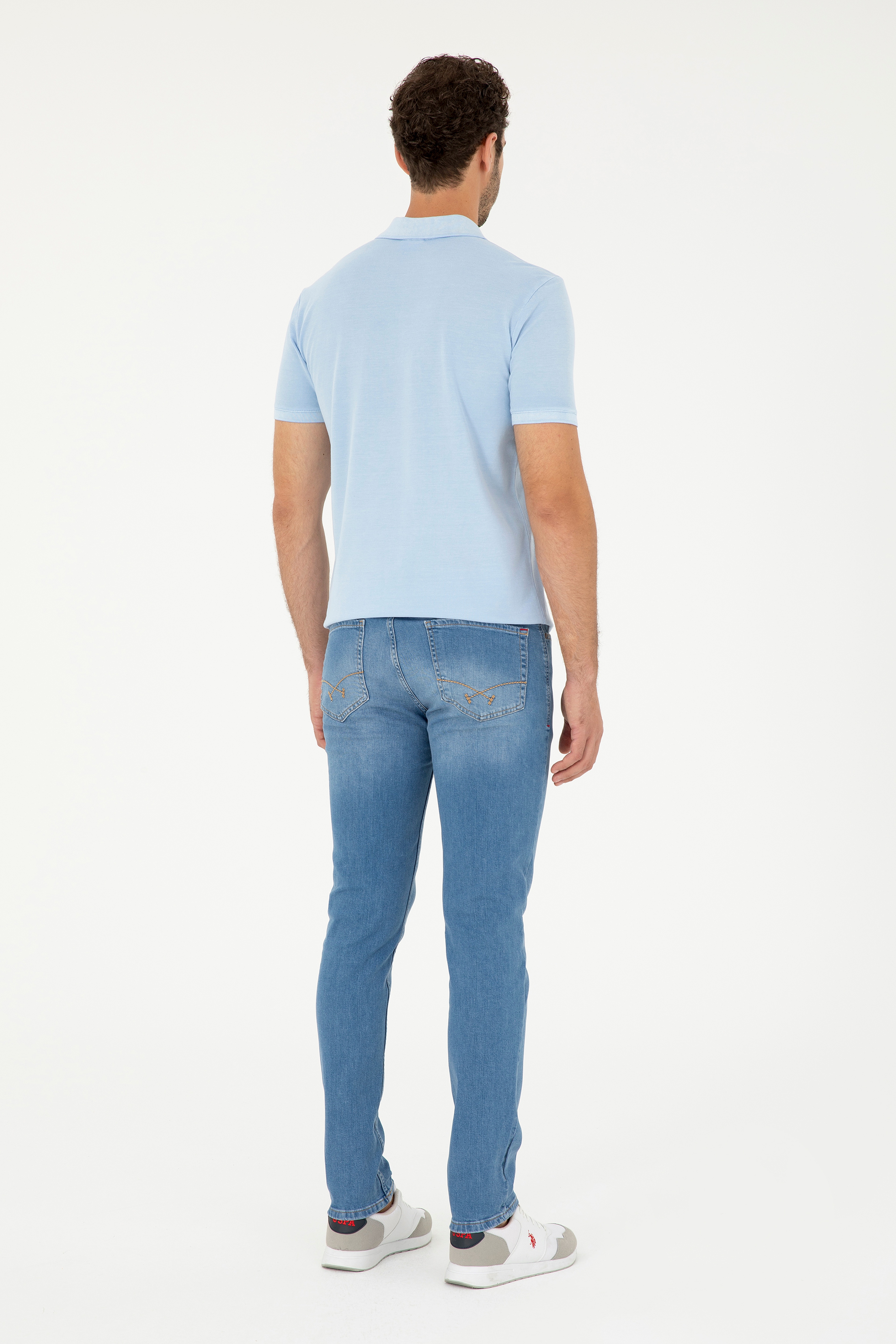 Erkek Mavi Jean Pantolon - Image 4