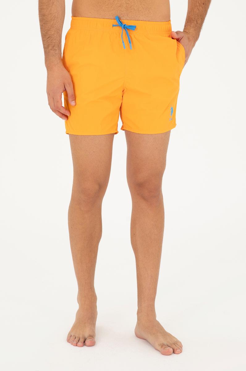 Erkek Turuncu Deniz Şortu