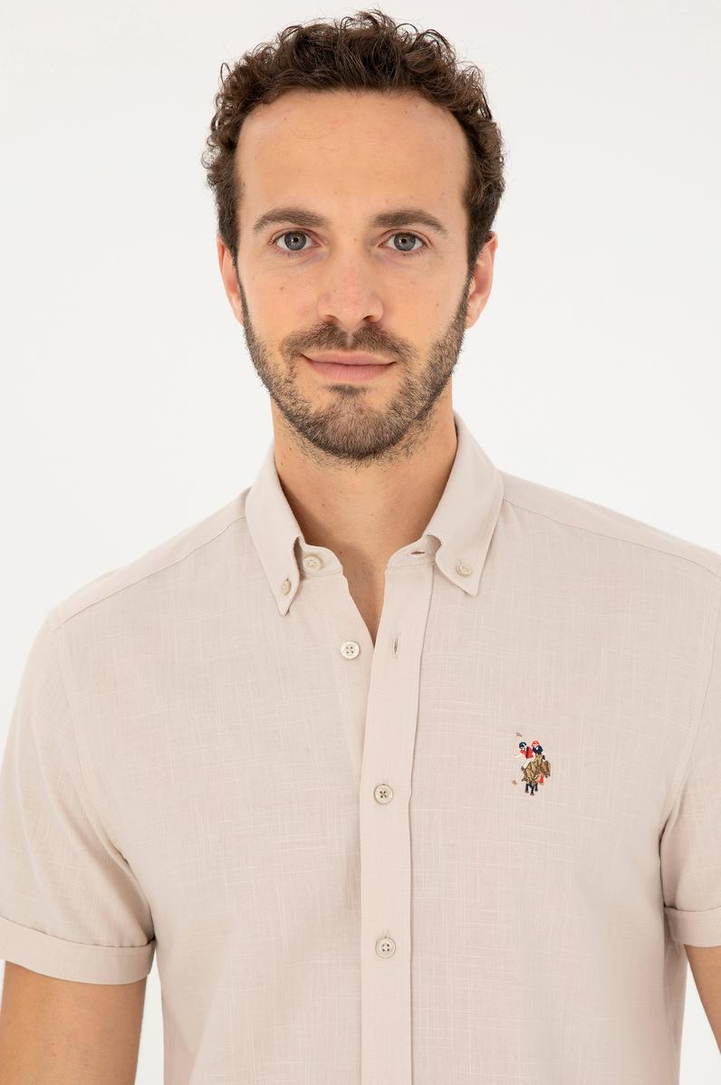 Erkek Taş Kısa Kollu Gömlek