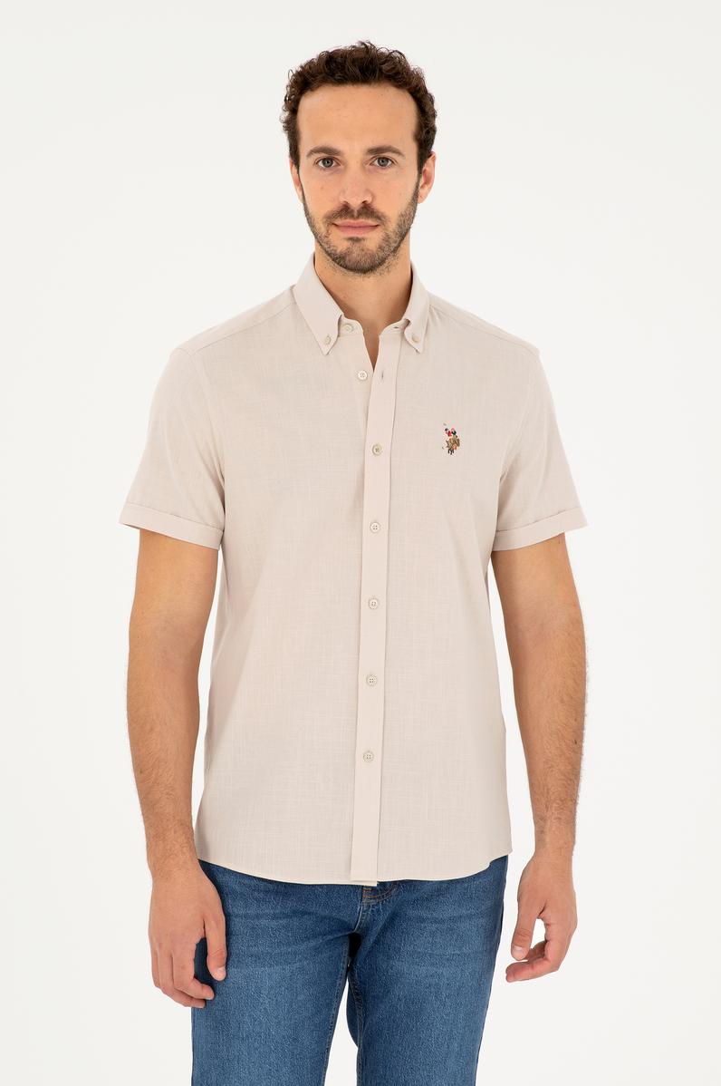 Erkek Taş Kısa Kollu Gömlek