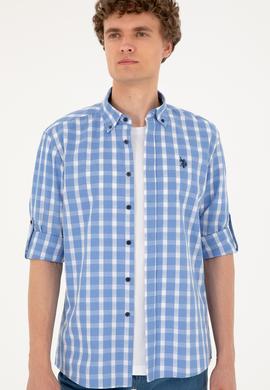 Erkek Lacivert Uzun Kollu Gömlek - 50288665024