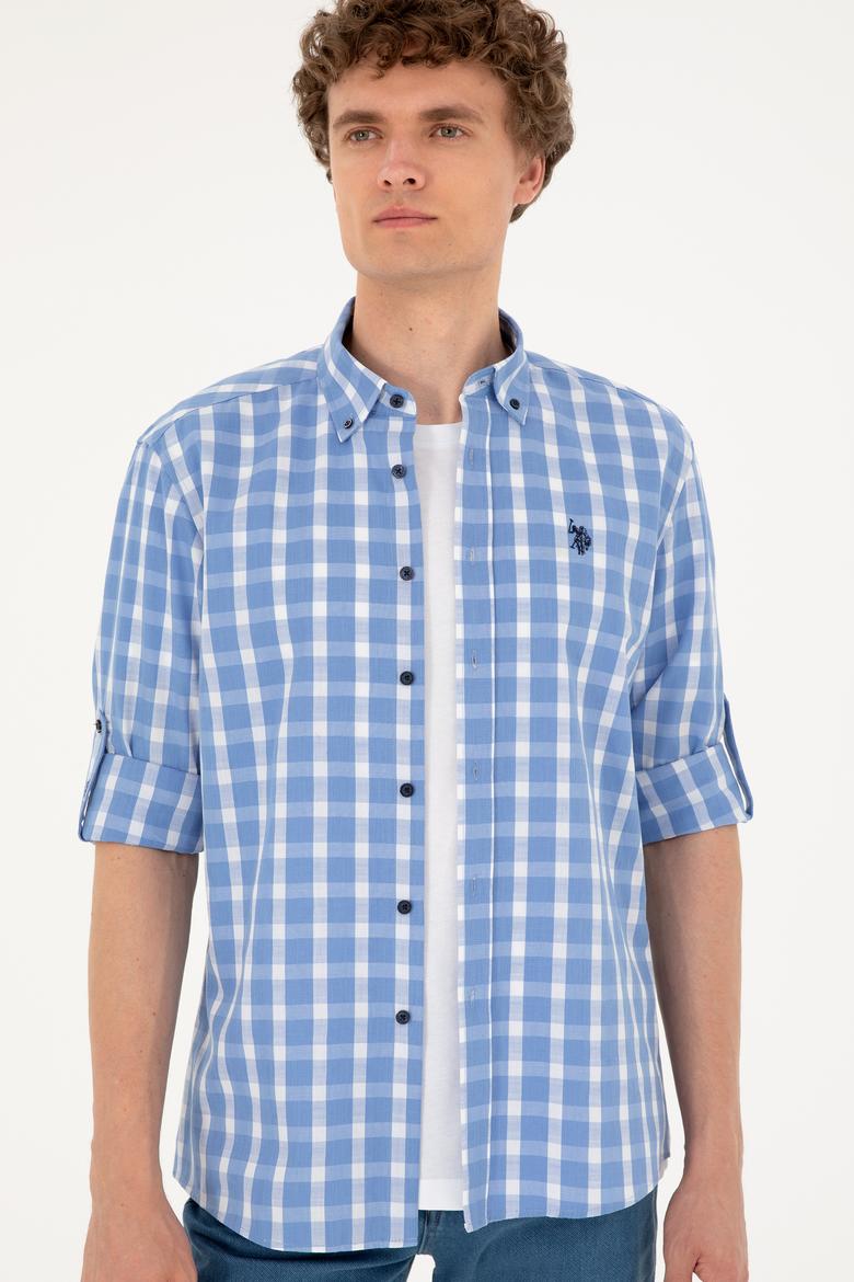 Erkek Lacivert Uzun Kollu Gömlek - 50288665024