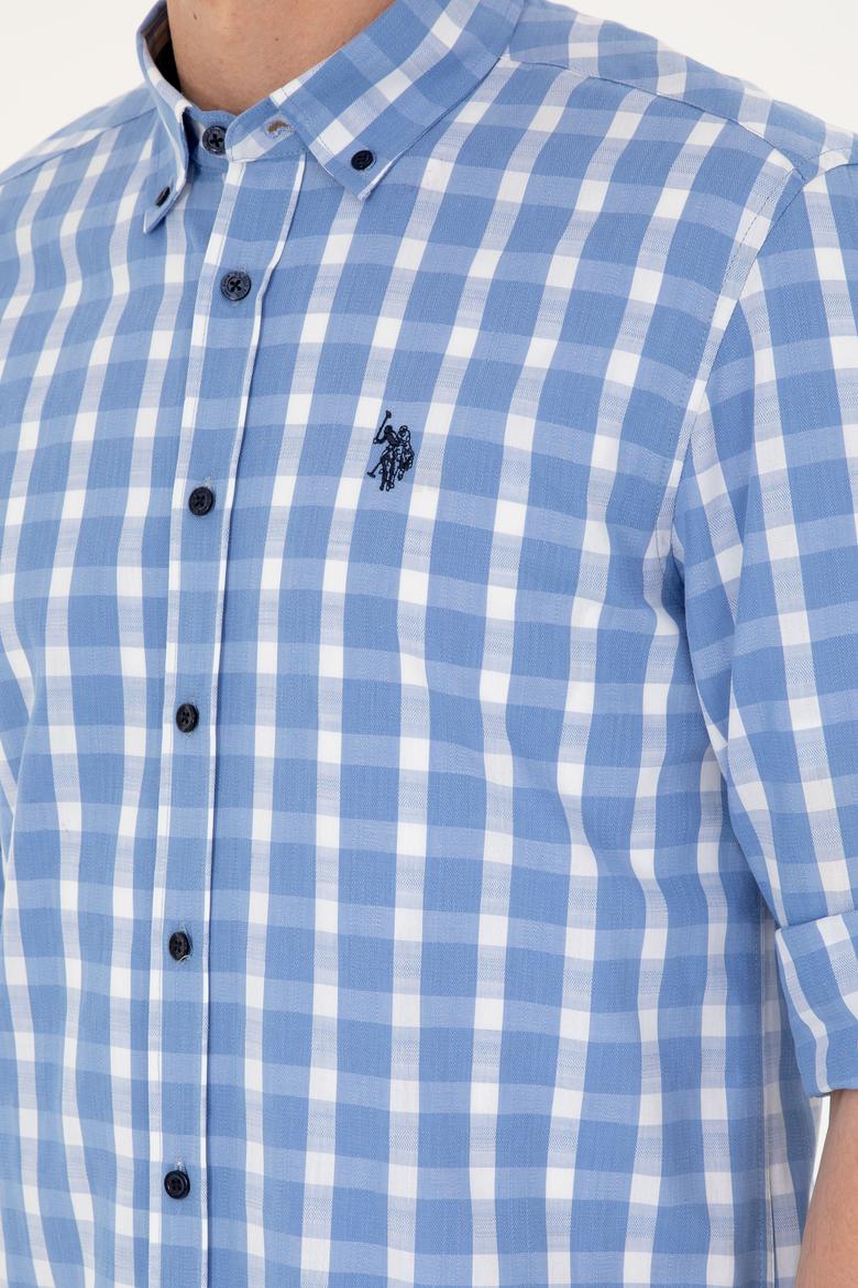 Erkek Lacivert Uzun Kollu Gömlek - 50288665024