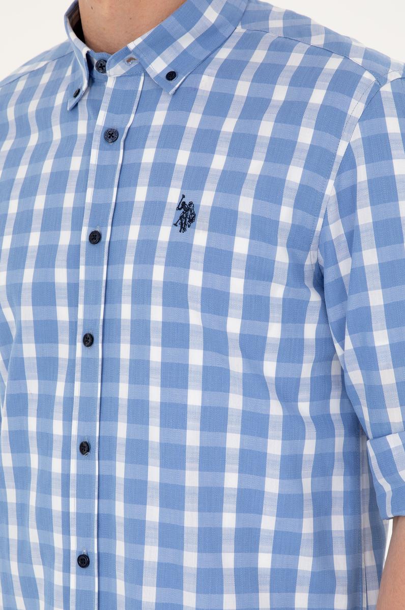 Erkek Lacivert Uzun Kollu Gömlek