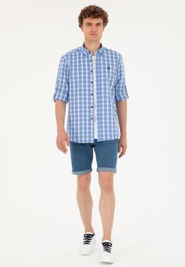 Erkek Lacivert Uzun Kollu Gömlek - 50288665024