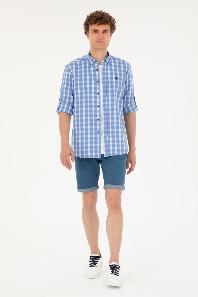 Erkek Lacivert Uzun Kollu Gömlek - 50288665024