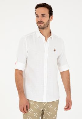 Erkek Beyaz Uzun Kollu Gömlek - 50283723021