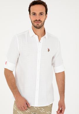Erkek Beyaz Uzun Kollu Gömlek - 50283723021