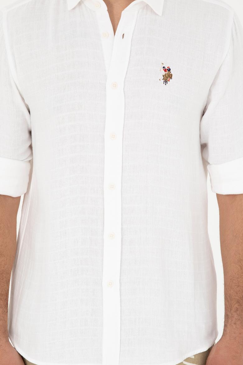 Erkek Beyaz Uzun Kollu Gömlek - 50283723021