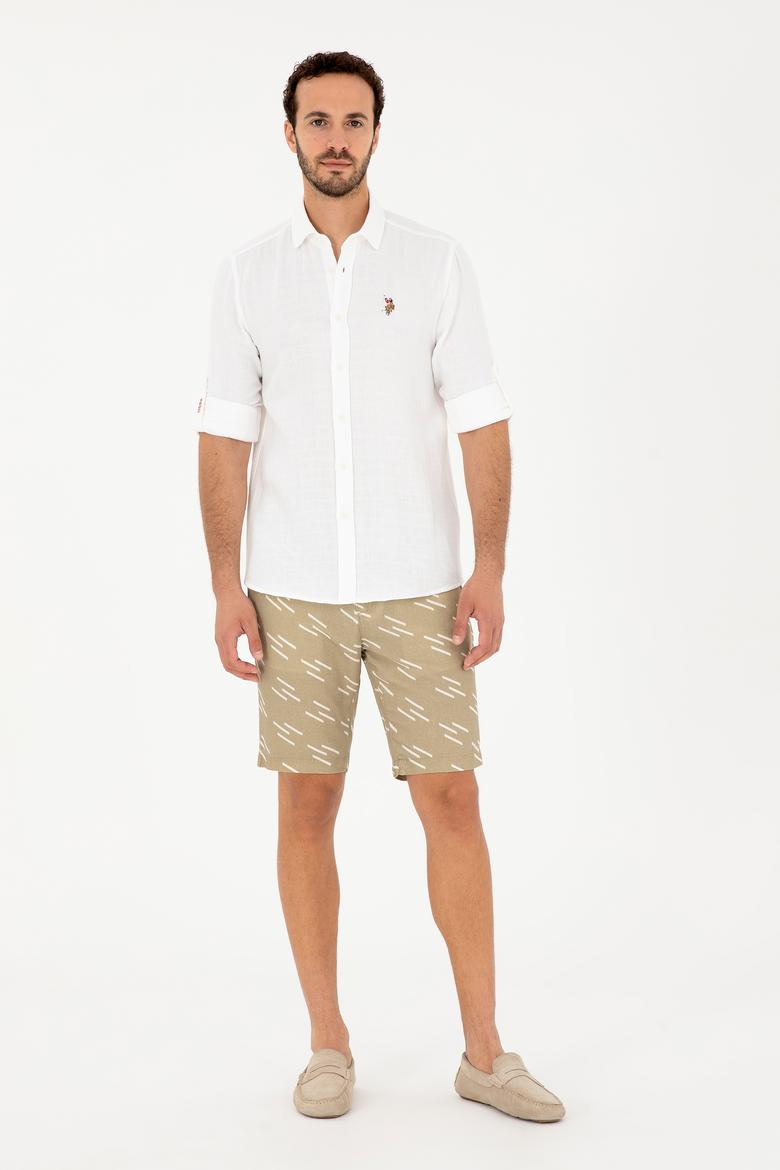 Erkek Beyaz Uzun Kollu Gömlek - 50283723021