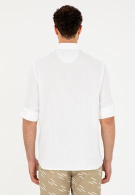 Erkek Beyaz Uzun Kollu Gömlek - 50283723021