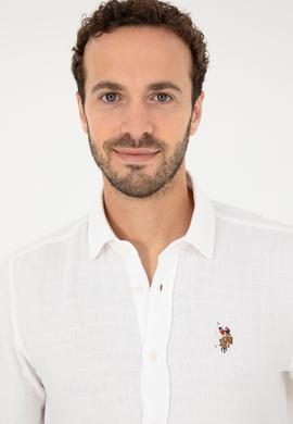 Erkek Beyaz Uzun Kollu Gömlek - 50283723021