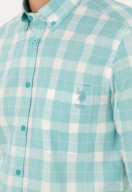 Erkek Mint Uzun Kollu Gömlek - 50282893023