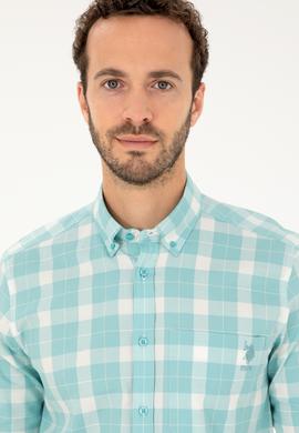 Erkek Mint Uzun Kollu Gömlek - 50282893023