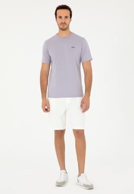 Erkek Ekru Örme Şort - 50282010049