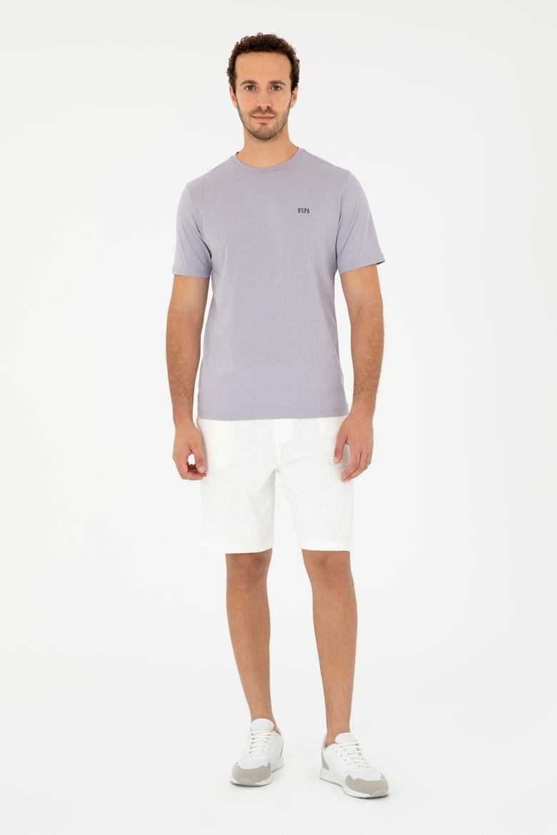 Erkek Ekru Örme Şort