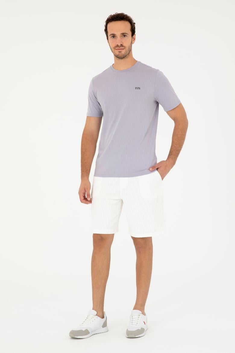 Erkek Ekru Örme Şort - 50282010049