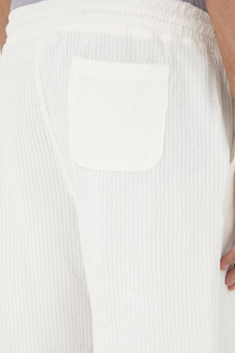 Erkek Ekru Örme Şort