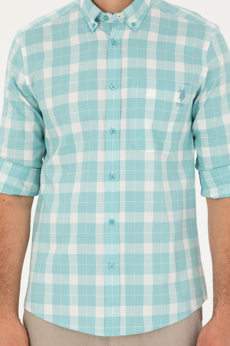 Erkek Mint Uzun Kollu Gömlek - 50282893023