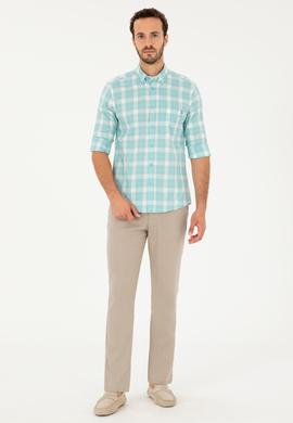 Erkek Mint Uzun Kollu Gömlek - 50282893023