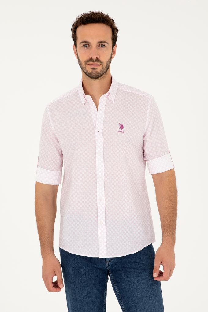 Erkek Menekşe Uzun Kollu Gömlek