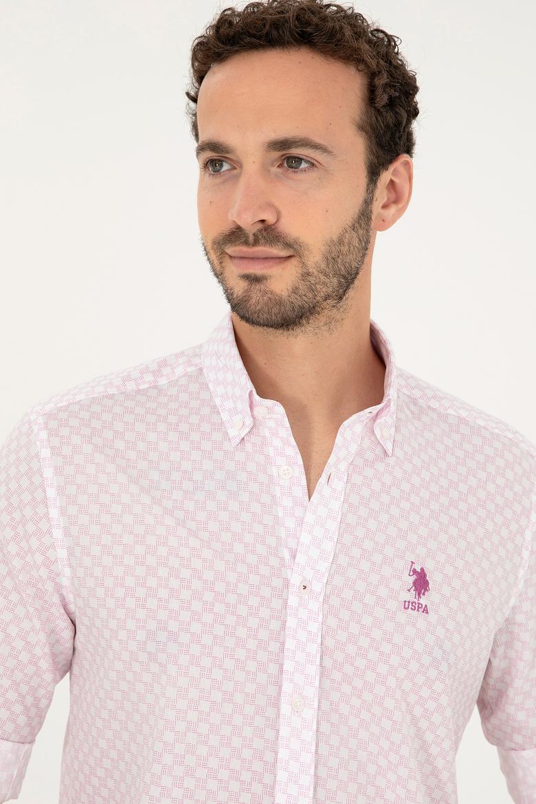 Erkek Menekşe Uzun Kollu Gömlek - 50282861005