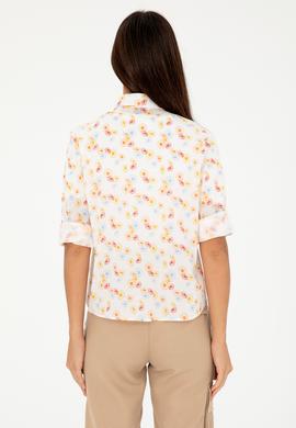 Kadın Kiremit Uzun Kollu Gömlek - 50280965011