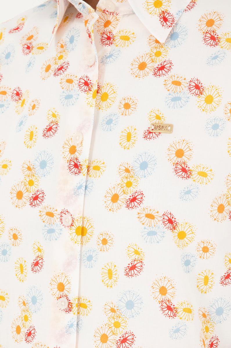 Kadın Kiremit Uzun Kollu Gömlek