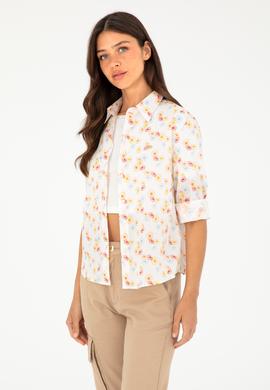 Kadın Kiremit Uzun Kollu Gömlek - 50280965011