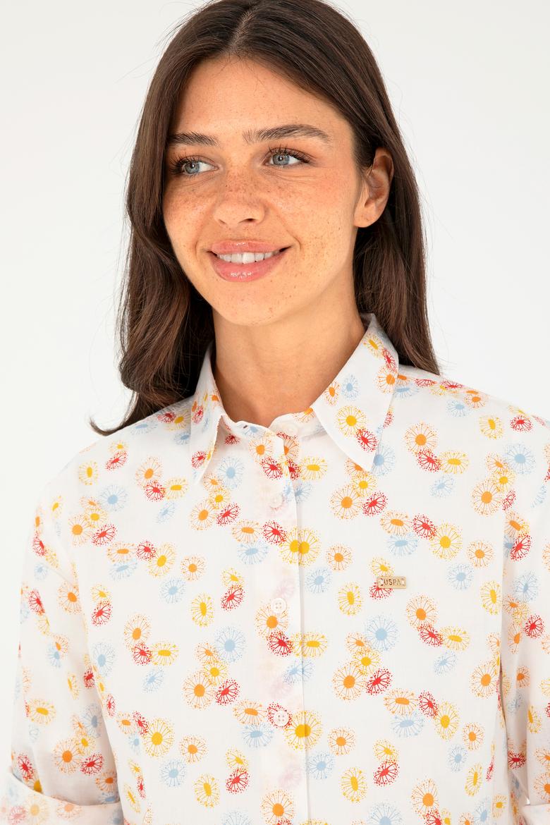 Kadın Kiremit Uzun Kollu Gömlek - 50280965011