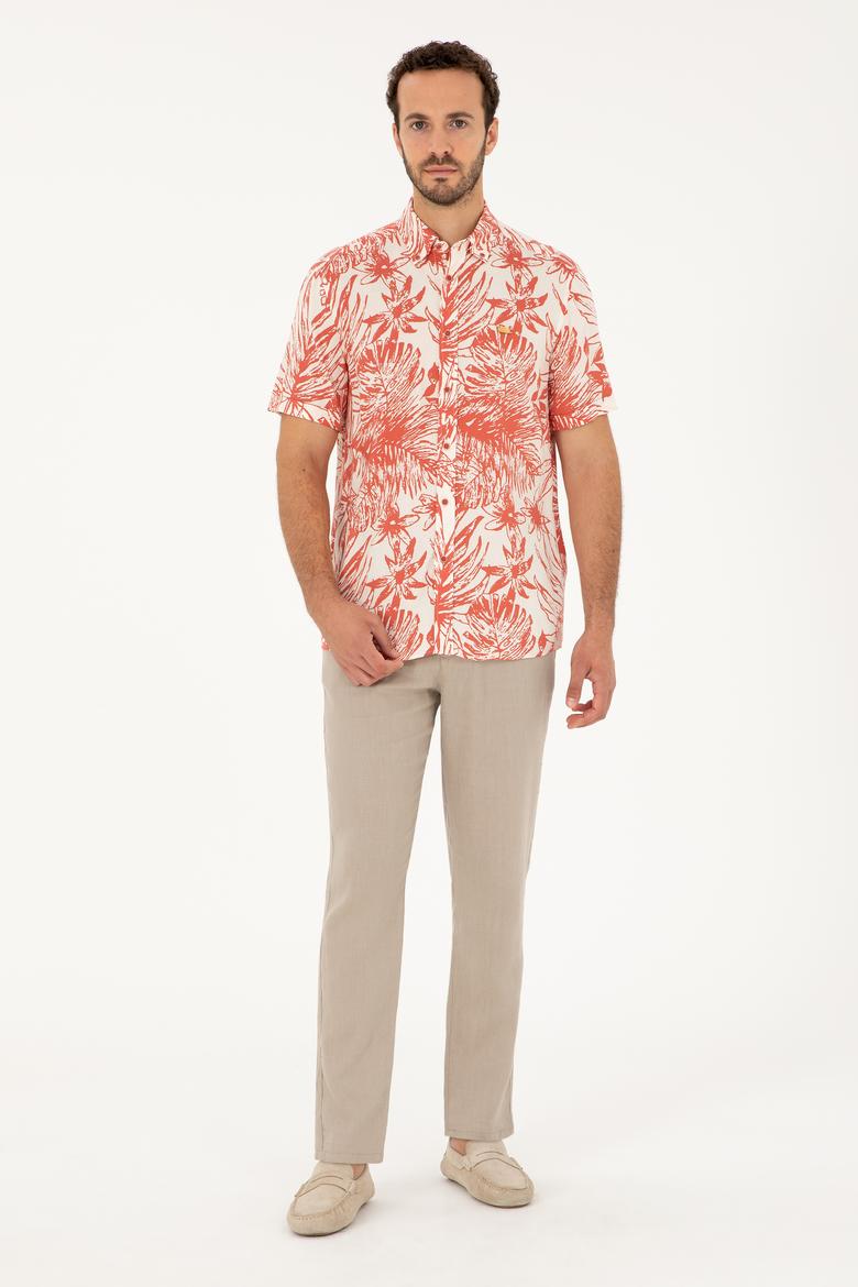 Erkek Pudra Kısa Kollu Gömlek - 50283666014