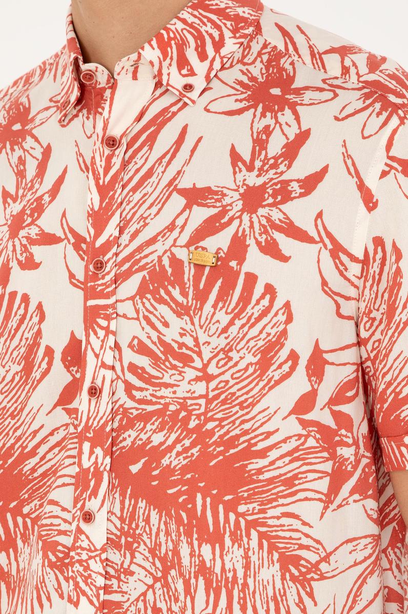 Erkek Pudra Kısa Kollu Gömlek