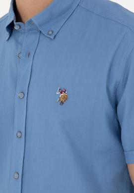 Erkek Saks Kısa Kollu Gömlek - 50283819008