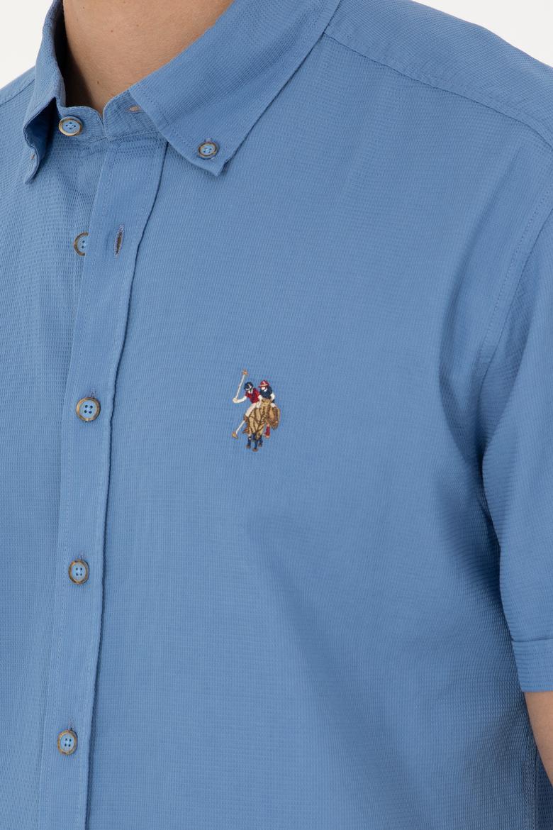 Erkek Saks Kısa Kollu Gömlek - 50283819008