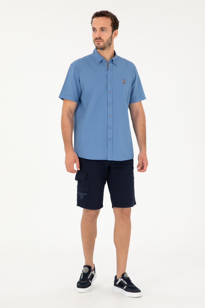 Erkek Lacivert Dokuma Şort