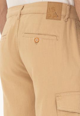 Erkek Camel Dokuma Şort - 50283941031