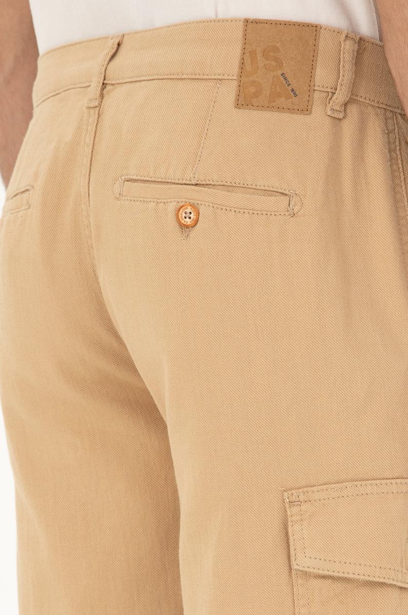 Erkek Camel Dokuma Şort