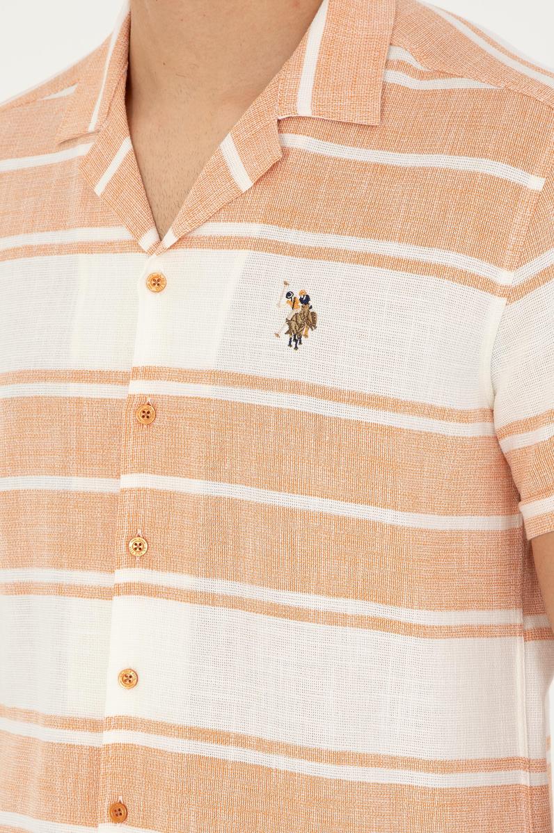 Erkek Kiremit Kısa Kollu Gömlek