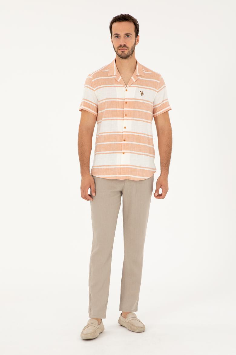 Erkek Kiremit Kısa Kollu Gömlek - 50283784016