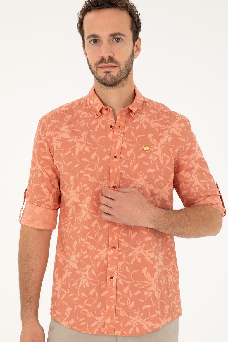 Erkek Pudra Uzun Kollu Gömlek - 50283356016