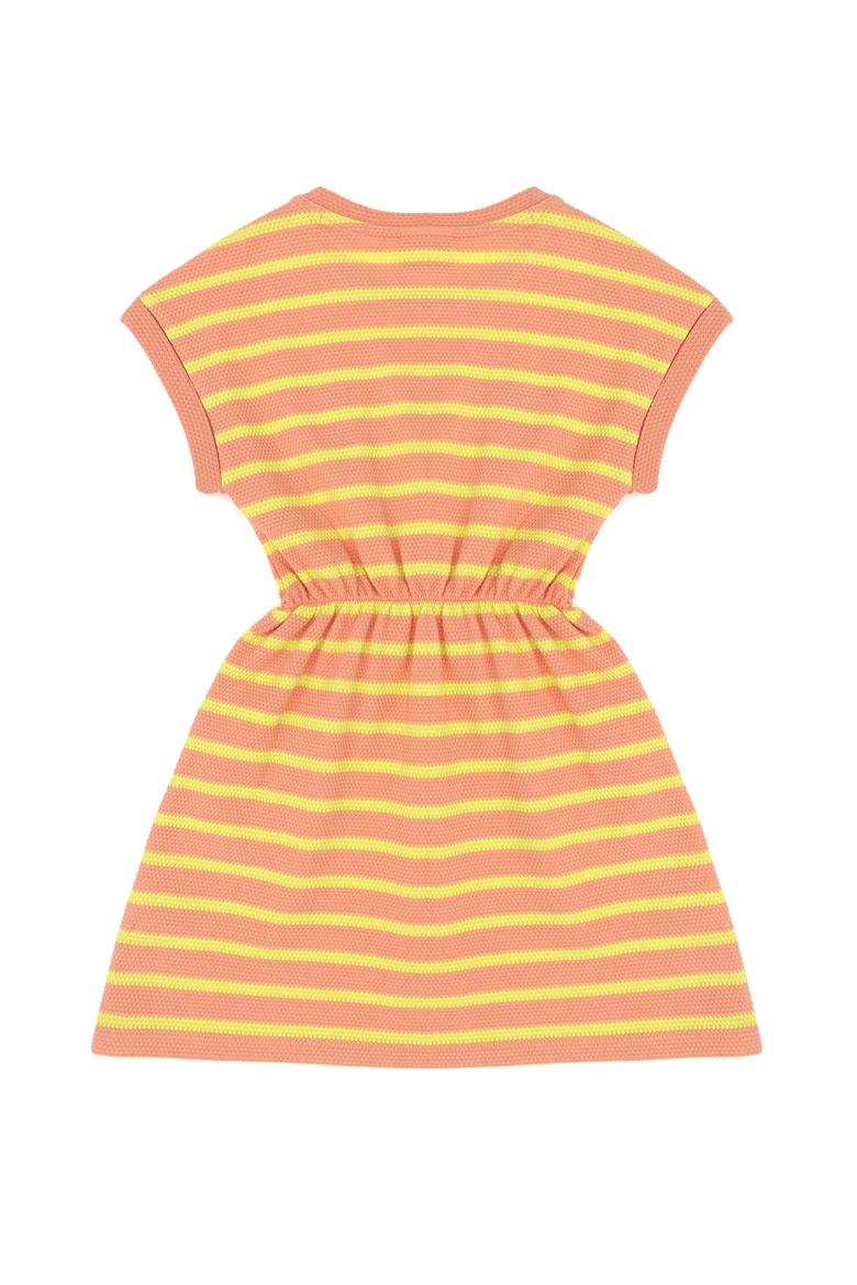 Kız Çocuk Somon Kolsuz Örme Elbise - 50288064023