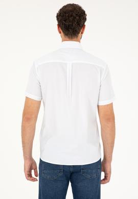 Erkek Beyaz Kısa Kollu Gömlek - 50282612018
